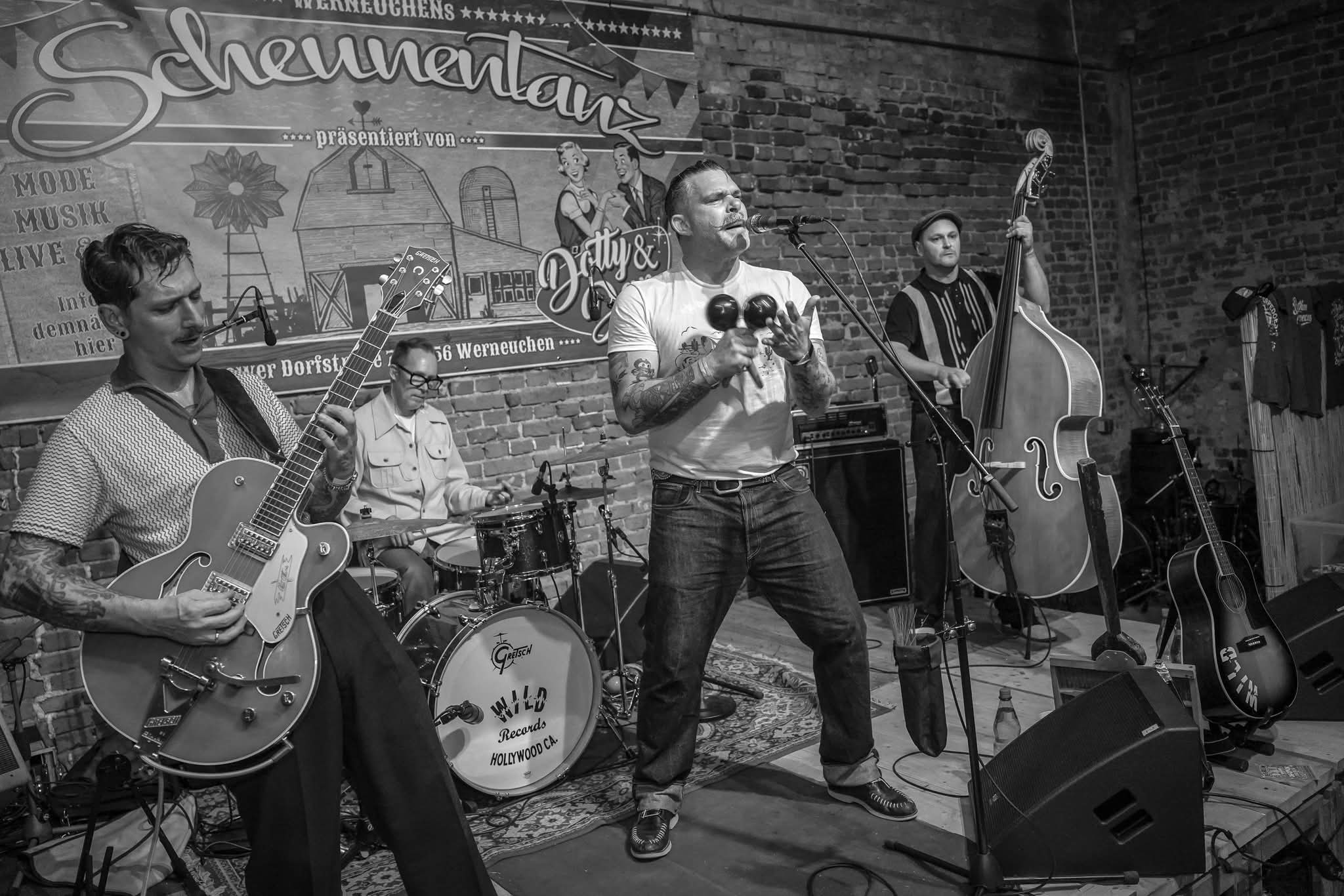 Die vier Mitglieder von The Rhythm Torpedoes