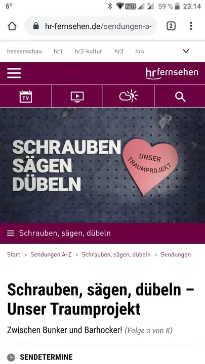 HR-Fernsehbericht Teil 2 – News-Grafik aus dem Musikbunker-Archiv