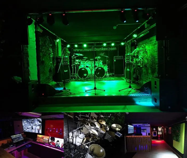 News-Grafik zu freien Proberaumplätzen im Musikbunker Frankfurt