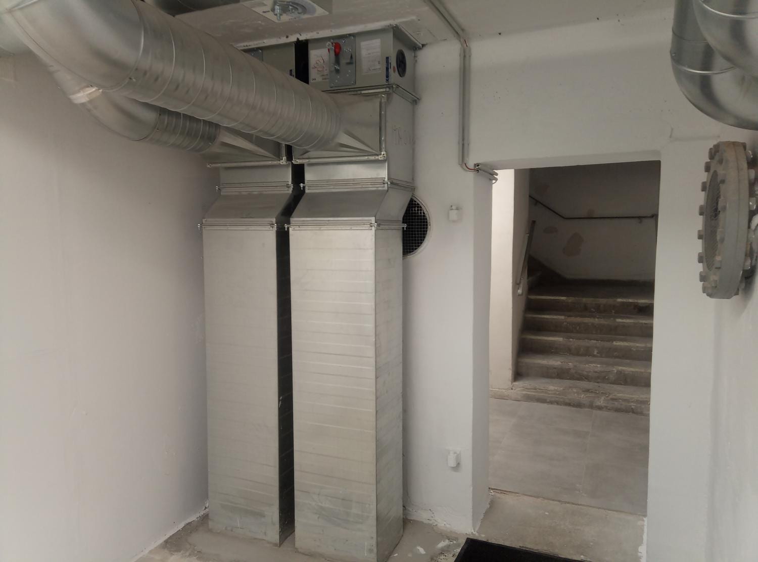 Historische Aufnahme des Bunkers oder Umbaus 9 im Musikbunker Frankfurt Römerstadt
