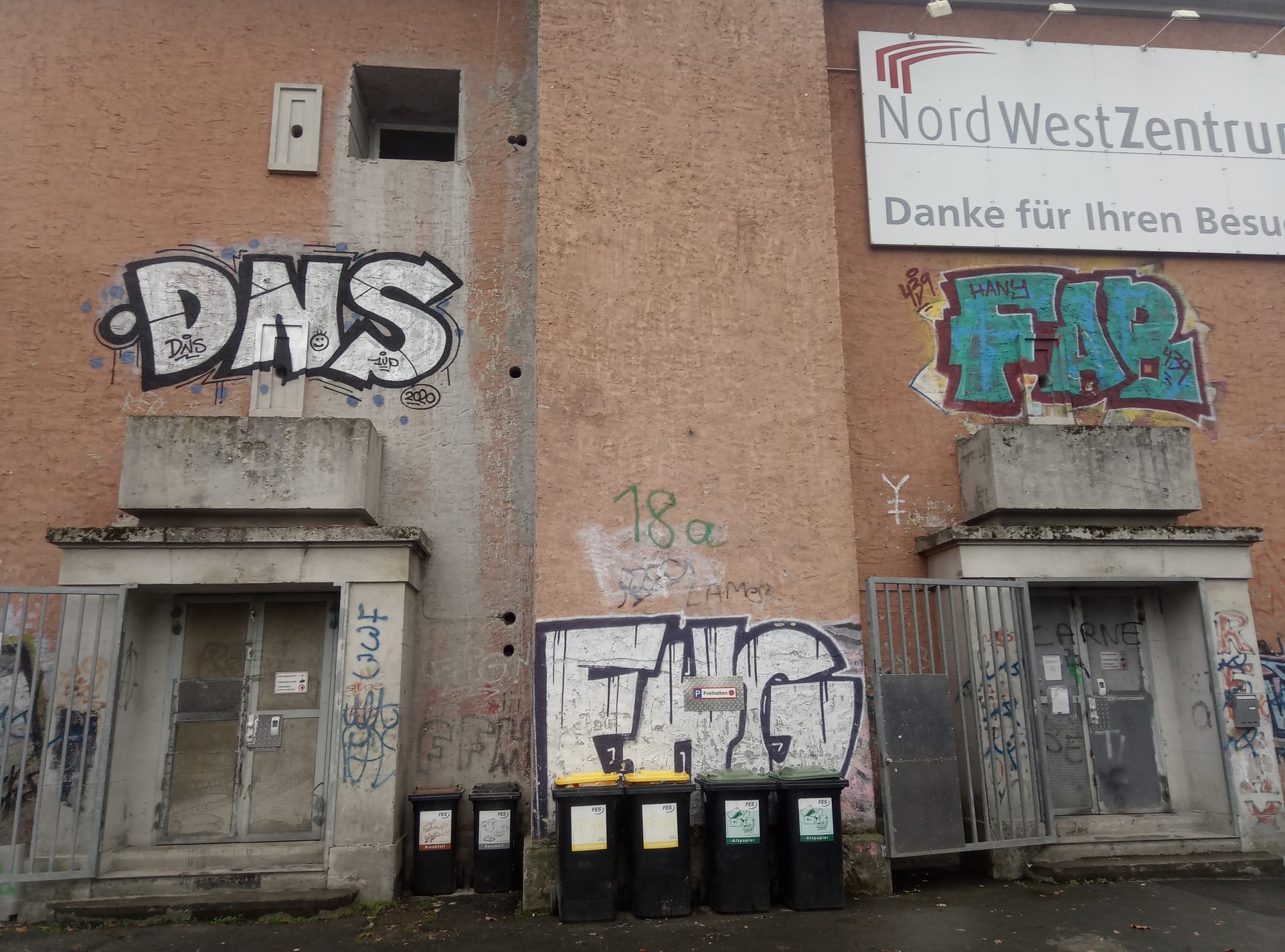 Historische Aufnahme des Bunkers oder Umbaus 14 im Musikbunker Frankfurt Römerstadt
