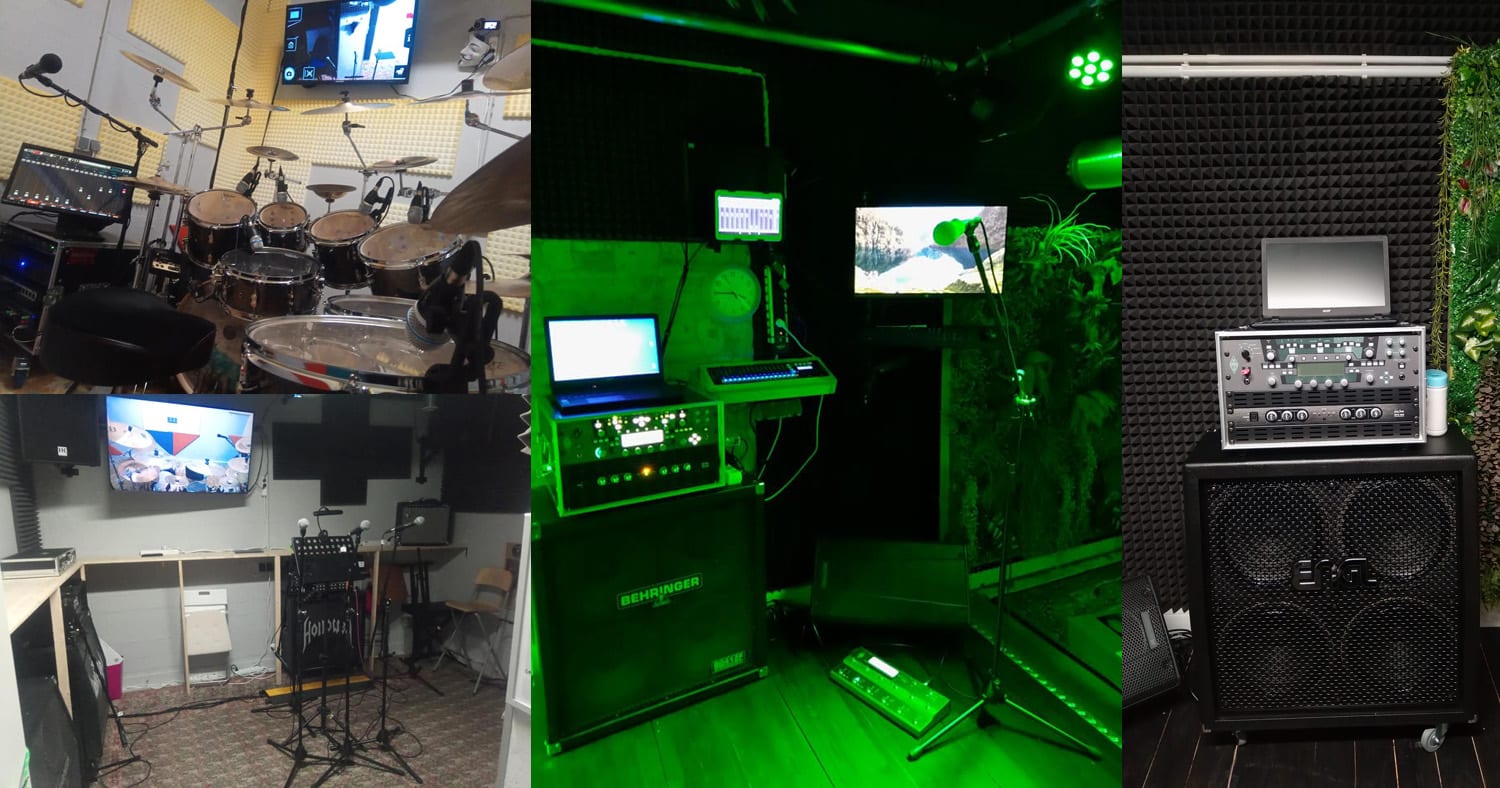 Studio im Musikbunker Frankfurt mit Proberaumtechnik