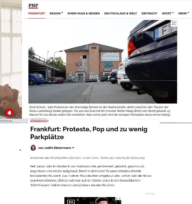 Frankfurter Neue Presse vom 20.09.2020 – News-Grafik aus dem Musikbunker-Archiv