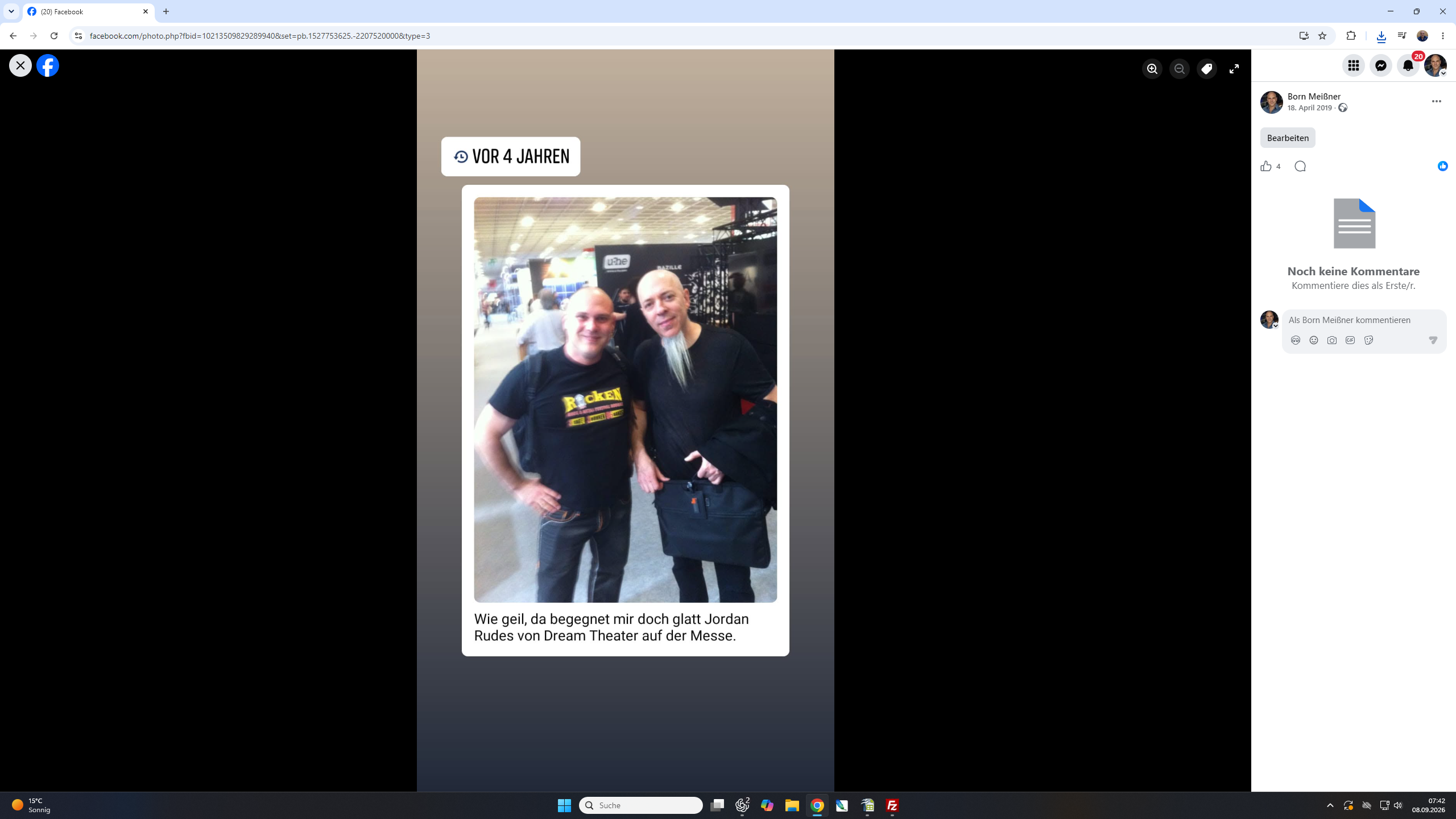 Born mit Jordan Rudess von Dream Theater auf einer Messe